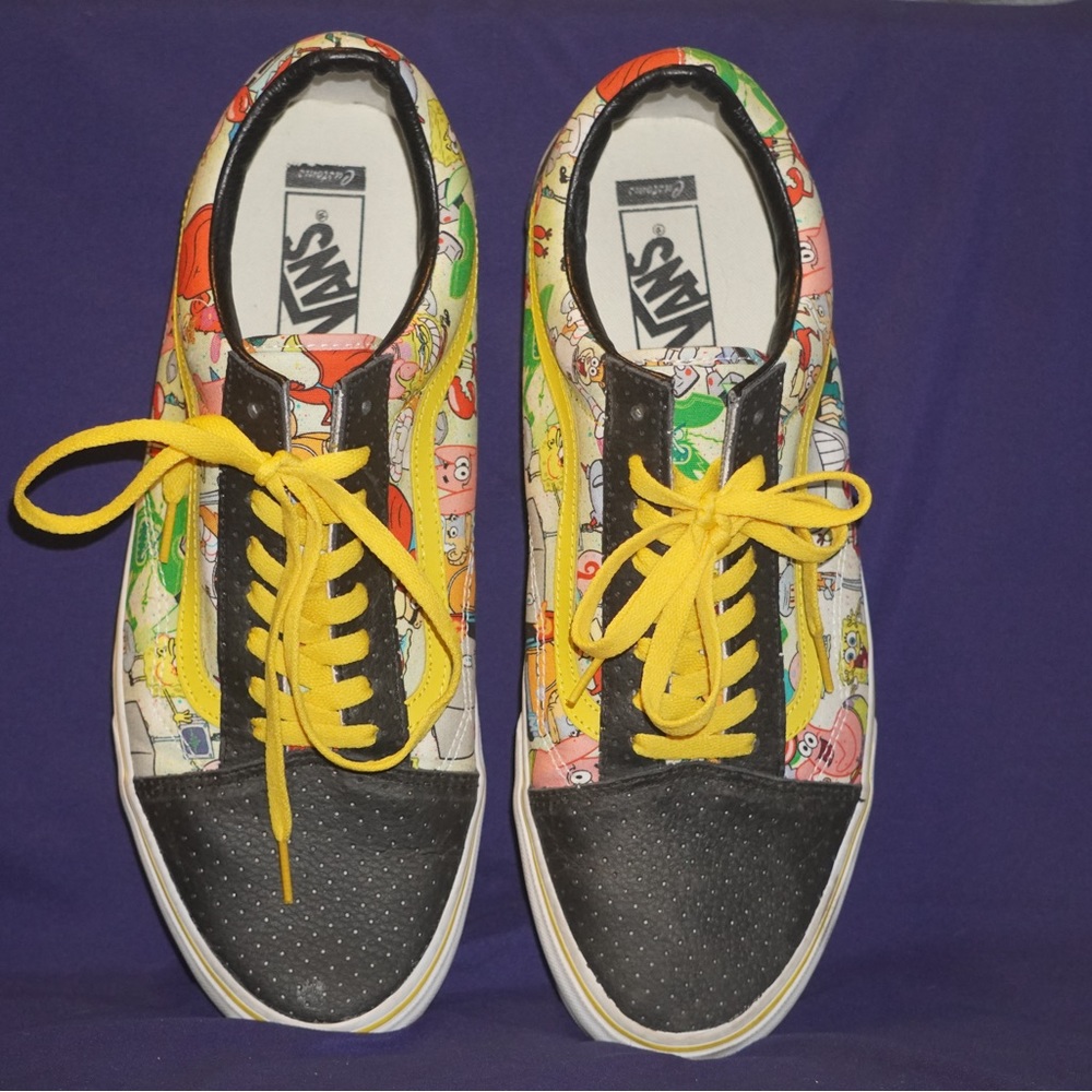 Custom Sponge Bob Vans Old Skool